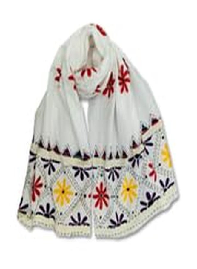 Penkraft Kantha Art on Stole DIY Kit | Complete DIY Craft Kit for Beginners & Hobby Artists - Image 4